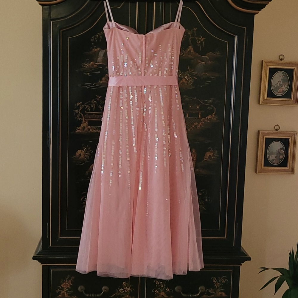 BCBGMAXAZRIA Pink Dress With Sequins - Picture 2 of 8